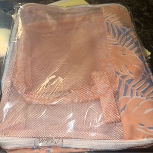 New Cleobella Beachly Fun In The Sun Packing Cube Mesh Travel Bags Zipper Pouch